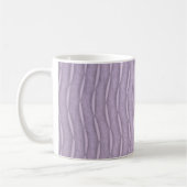 Mug Conception rayée moderne verticale lavande (Gauche)