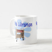 Mug conception retirée de chariot de livre de (Devant gauche)