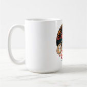 Mug Conception Rétro de Coucher de Soleil Bonnes Vibra (Gauche)
