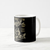 Mug Conception rétro de gym de Benjamin pour le nom (Devant droit)