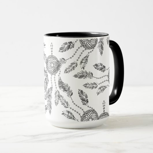 Mug Conception rêveuse de receveur (Devant droit)