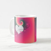 Mug Conception Romantique des Cordes du Cœur (Devant gauche)