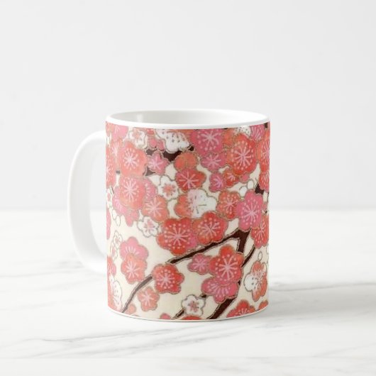 Mug Conception rose de fleurs de cerisier (Devant gauche)