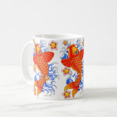 MUG CONCEPTION ROUGE DE POISSONS DE KOI (Devant gauche)