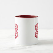 Mug Conception rouge florale d'Aum (Centre)