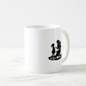 Mug Conception silhouette de la fête des mères Love Yo (Devant droit)