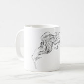 Mug Conception simple d'abrégé sur requin (Devant gauche)