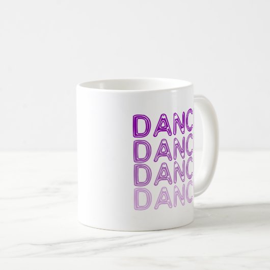 Mug Conception simple de danse (Devant droit)