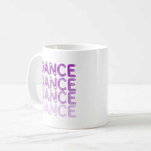 Mug Conception simple de danse (Devant gauche)