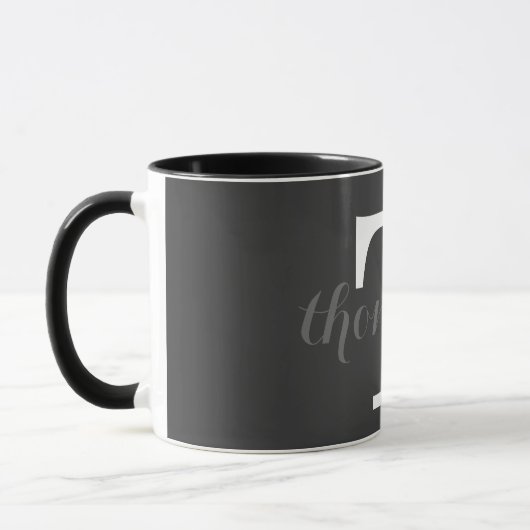 Mug Conception simple de monogramme (Gauche)