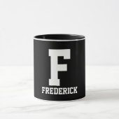 Mug Conception simple de monogramme (Centre)