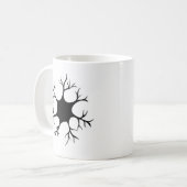 Mug Conception simple de neurone noir (Devant gauche)