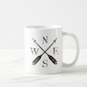 Mug Conception simple et Vintage de compass