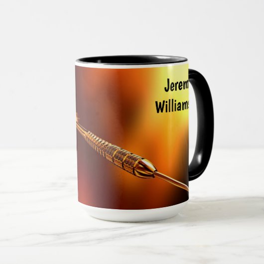 Mug Conception spéciale pour joueur de fléchettes - Pe (Devant droit)