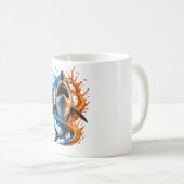 Mug Conception Splash de Requin Féroce – Océan Bleu &  (Devant droit)