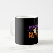 Mug Conception SVG de fantôme de Halloween Bienvenue m (Devant gauche)