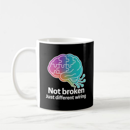 Mug Conception technologique de cerveau numérique (Gauche)