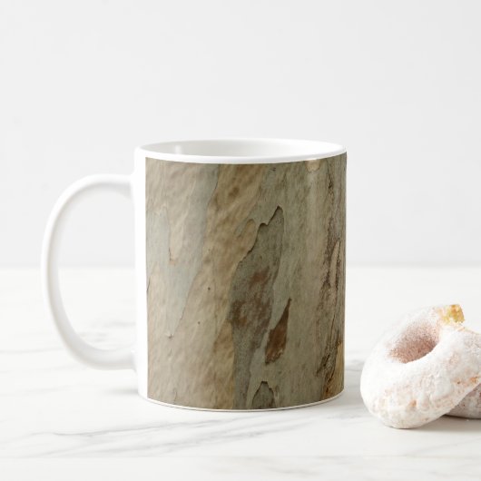 Mug Conception texturée abstraite naturelle d'écorce d (Avec donut)