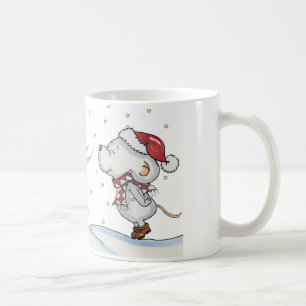 Mug Conception tirée par la main mignonne de souris