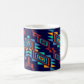 Mug Conception tordue d'abrégé sur formes (Devant droit)