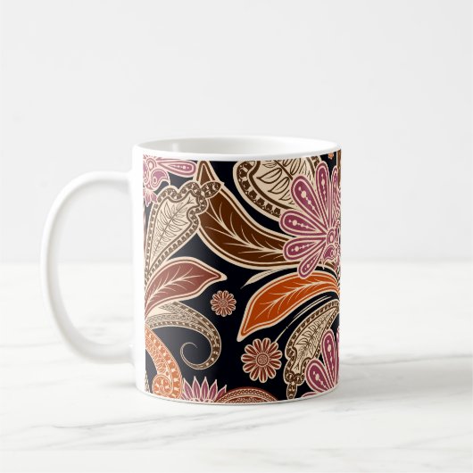 Mug Conception traditionnelle Motif sans couture (Gauche)