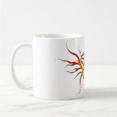 Mug Conception Tribale de Cœur Ailé - rouge (Gauche)