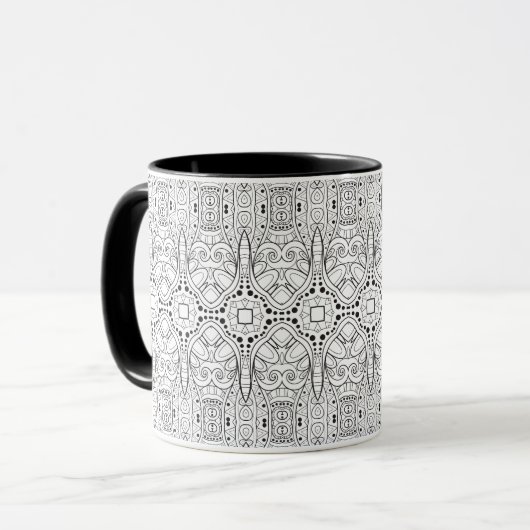Mug Conception tribale de Zendoodle (Devant gauche)