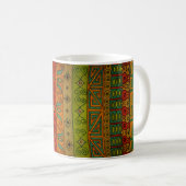 Mug Conception tribale ethnique de textile (Devant droit)