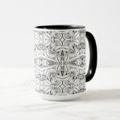 Mug Conception tribale inspirée (Devant droit)