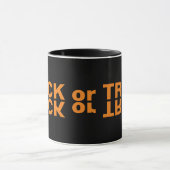 Mug Conception Trick or Treat avec typographie (Centre)