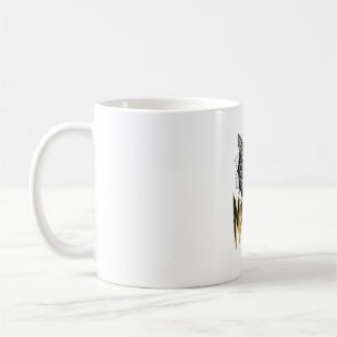 Mug Conception vectorielle de chat en colère gravée vi