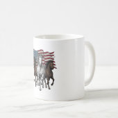 Mug Conception vectorielle de chevaux de course patrio (Devant droit)