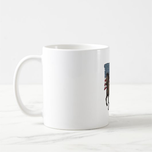 Mug Conception vectorielle de chevaux de course patrio (Gauche)
