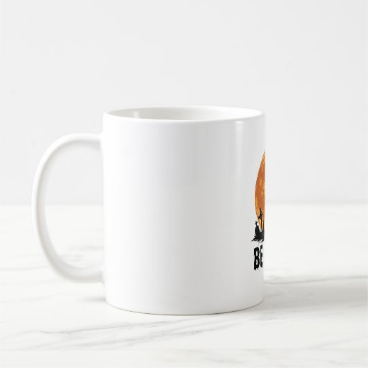 Mug Conception vectorielle de cimetière d'Halloween vi (Gauche)