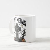 Mug Conception vectorielle de cimetière Halloween de m (Devant gauche)