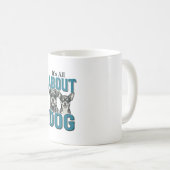 Mug Conception vectorielle de citation d'amant de chie (Devant droit)