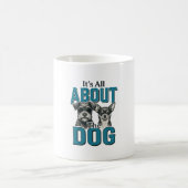 Mug Conception vectorielle de citation d'amant de chie (Centre)