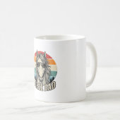 Mug Conception vectorielle de gravure de coucher de so (Devant droit)