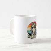 Mug Conception vectorielle de gravure de coucher de so (Devant gauche)
