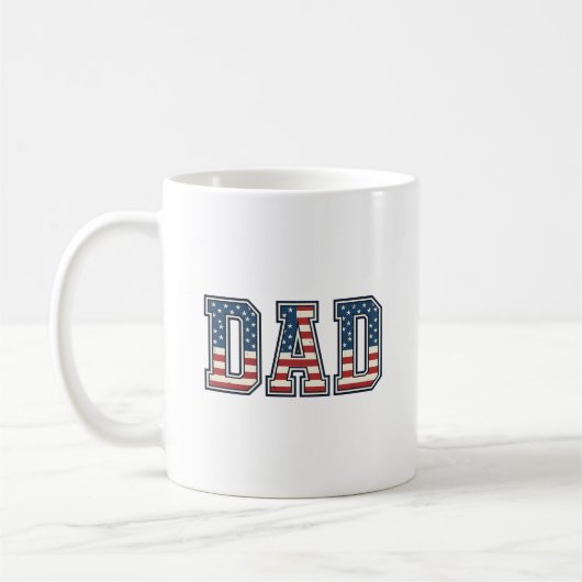 Mug Conception vectorielle de lettrage de drapeau de p (Gauche)