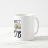 Mug Conception vectorielle de papa de seau Rétro Baseb (Devant droit)