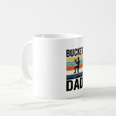 Mug Conception vectorielle de papa de seau Rétro Baseb (Devant gauche)