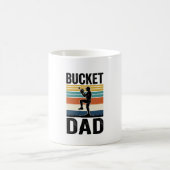 Mug Conception vectorielle de papa de seau Rétro Baseb (Centre)