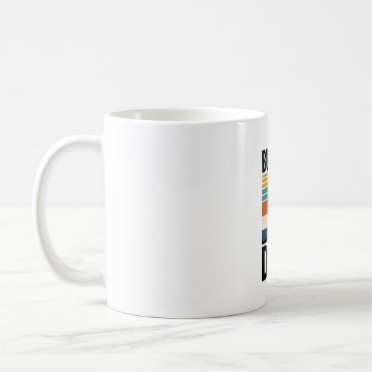 Mug Conception vectorielle de papa de seau Rétro Baseb (Gauche)
