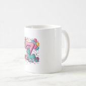 Mug Conception vectorielle de poney mignon pour la fêt (Devant droit)