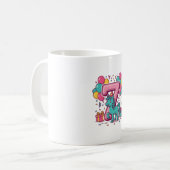 Mug Conception vectorielle de poney mignon pour la fêt (Devant gauche)