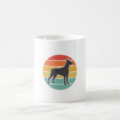 Mug Conception vectorielle de silhouette de chien au c (Centre)
