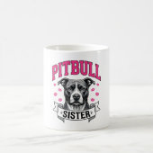 Mug Conception vectorielle de sœur Pitbull amateur de (Centre)