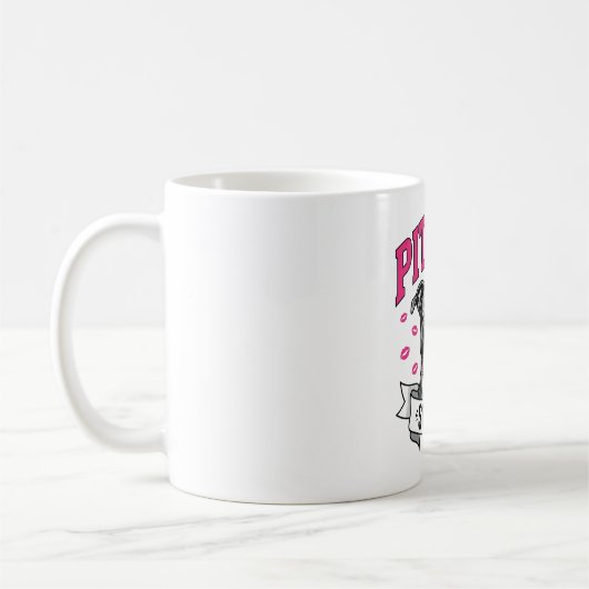 Mug Conception vectorielle de sœur Pitbull amateur de (Gauche)
