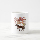 Mug Conception vectorielle florale de cheval 10 pour f (Centre)